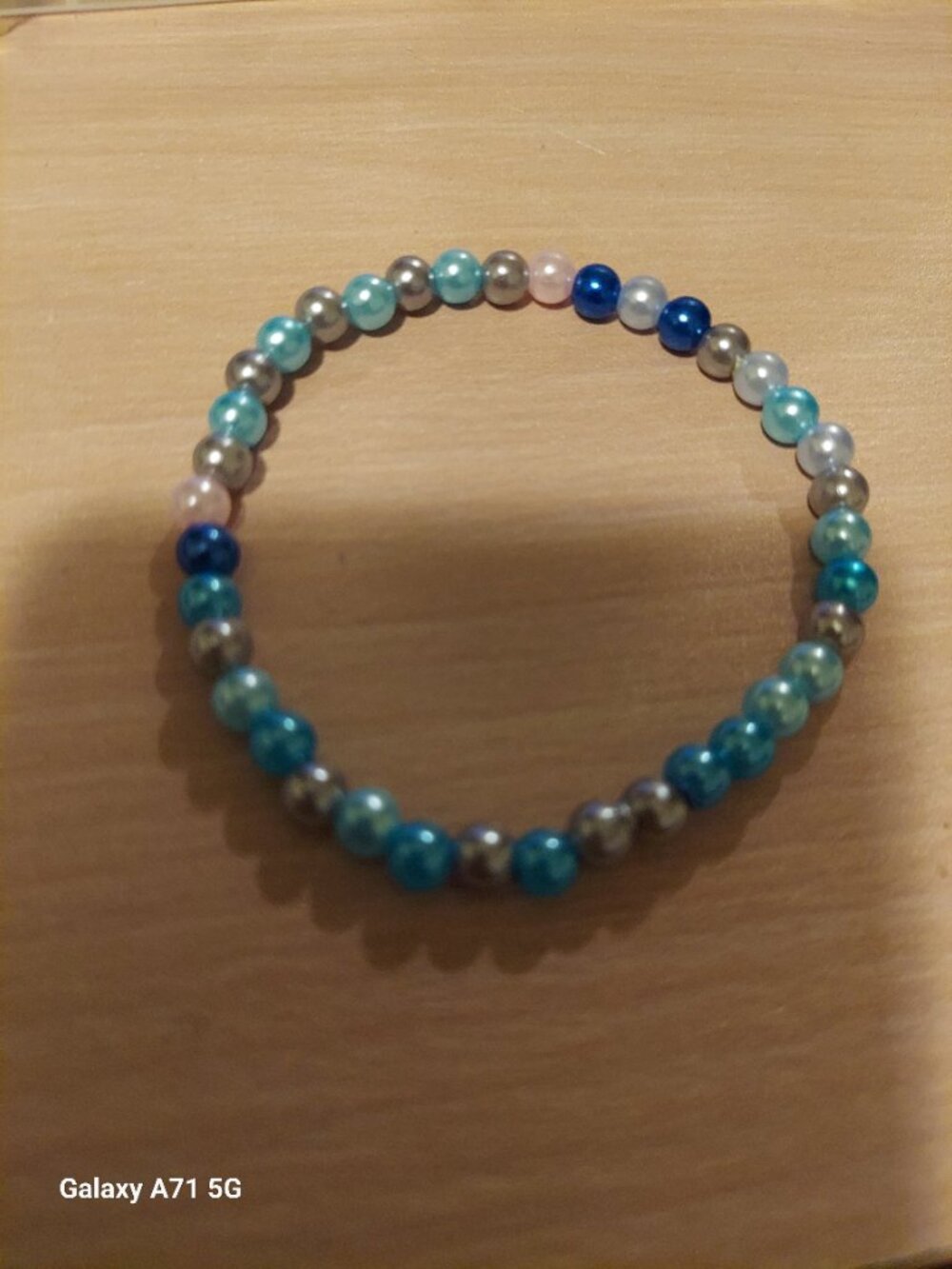 Handcrafted Faux Pearl Beaded Bracelet